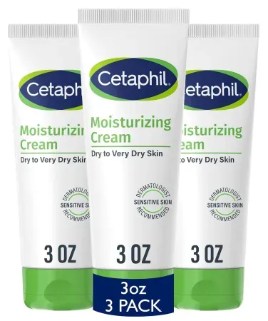 3-Pack 3oz Cetaphil Moisturizing Cream for Sensitive Skin