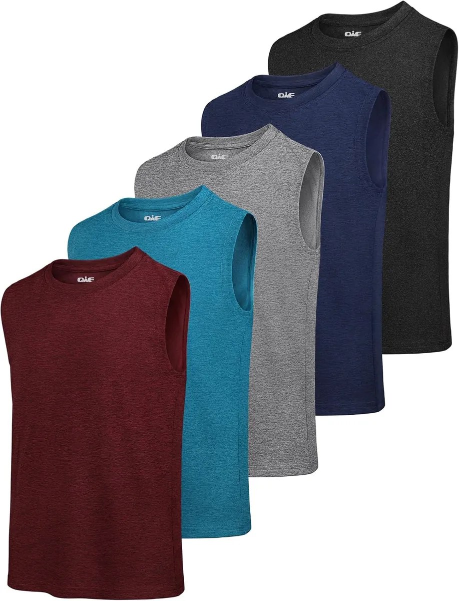 QWE Boys Tank Tops 5-Pack