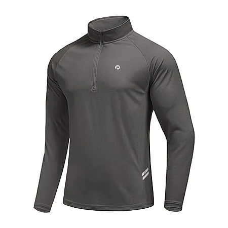 PINSPARK Men's 1/4 Zip UPF 50+ Athletic Long Sleeve Pullover (Various Colors)