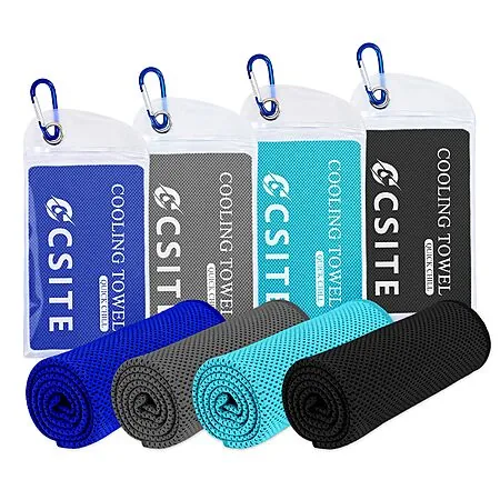 47" x 12" CSITE Microfiber Cooling Towels (various): 12-Ct $17.60, 4-Ct