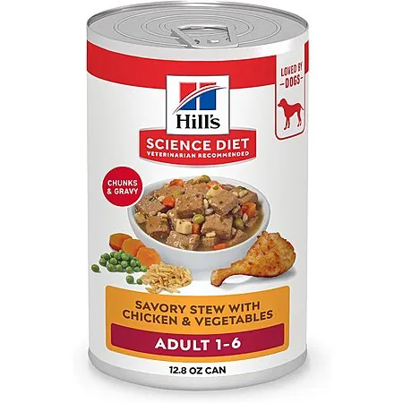 Select Accts: 12-Pk 12.5-13-Oz Hill's Science Adult Wet Dog Food (Various)