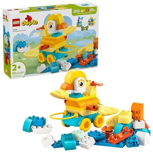 LEGO Duplo 58-Piece 3in1 Animals on Wheels