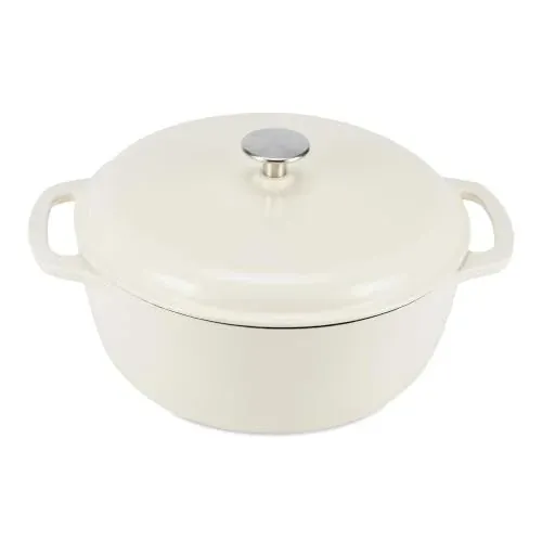 Amazon Basics 4.3-Quart Enameled Cast Iron Dutch Oven w/ Lid