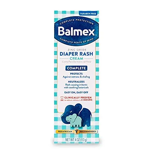 4-Oz Balmex Complete Protection Baby Diaper Rash Cream w/ Zinc Oxide