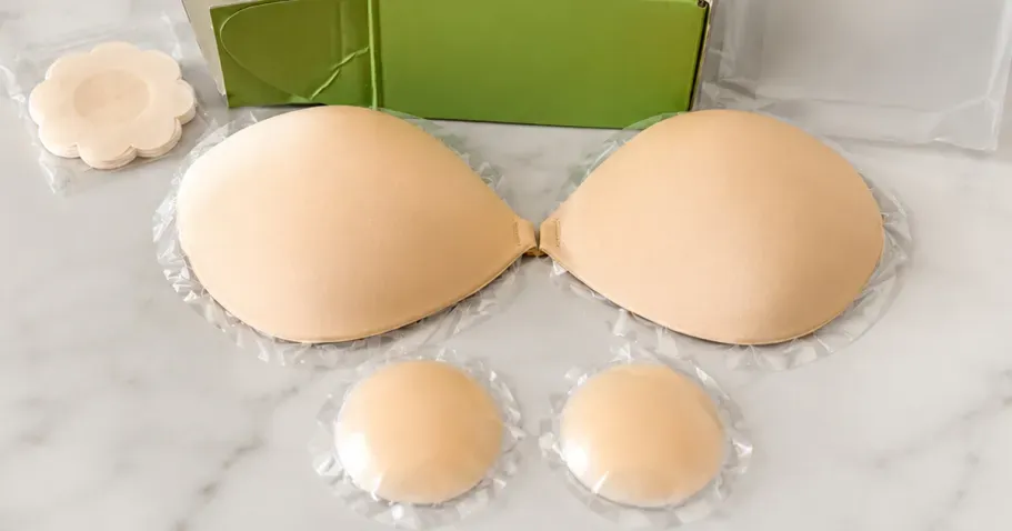 Strapless Adhesive Sticky Push Up Bra Set