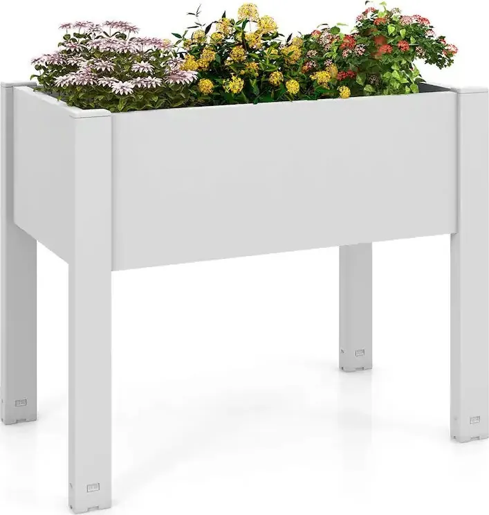Costway Raised Garden Bed w/ Water Level Indicator & Drainage Hole