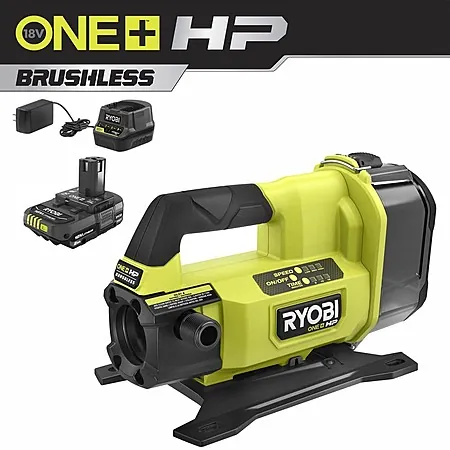 RYOBI ONE+ HP 18V 1/4 HP Cordless Transfer Pump w/ 2.0 Ah Battery