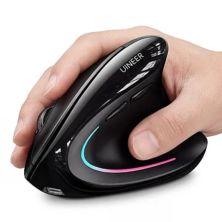 Uineer Vertical Ergonomic 3-Device Mouse