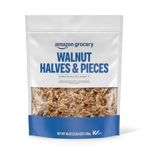 Amazon Fresh Walnut Halves & Pieces 40 Oz