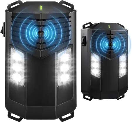 2-Pack LeafZap 25-55kHz Battery-Powered Ultrasonic Rodent Repellent
