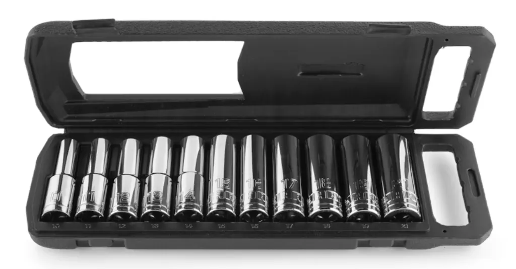 Hart 11-Piece 1/2" Drive Metric Deep Socket Set