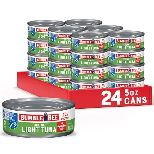 Bumble Bee Chunk Light Tuna in Water 5oz 24-Pack