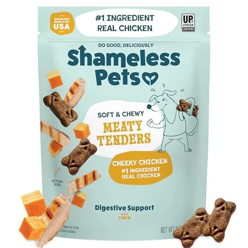 Shameless Pets Soft Dog Treats Meaty Tenders 8oz