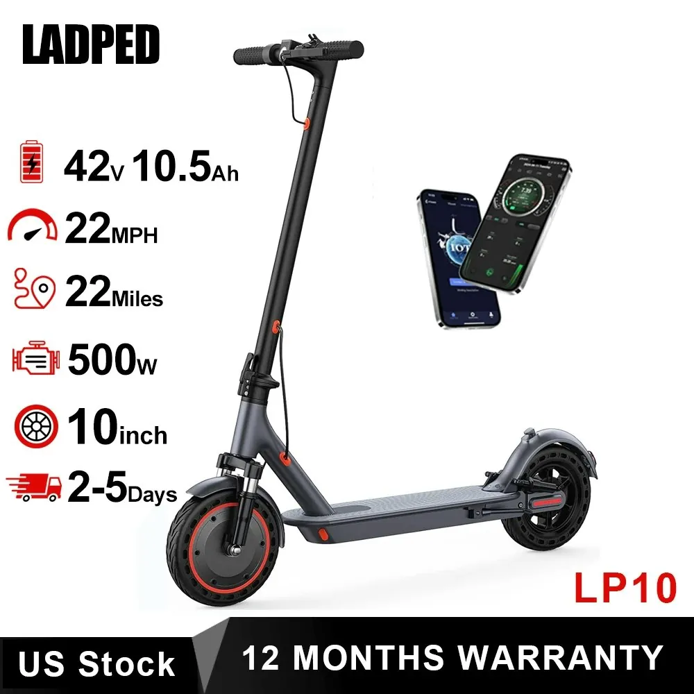 Ladped LP10 500W Adult Folding Electric Scooter