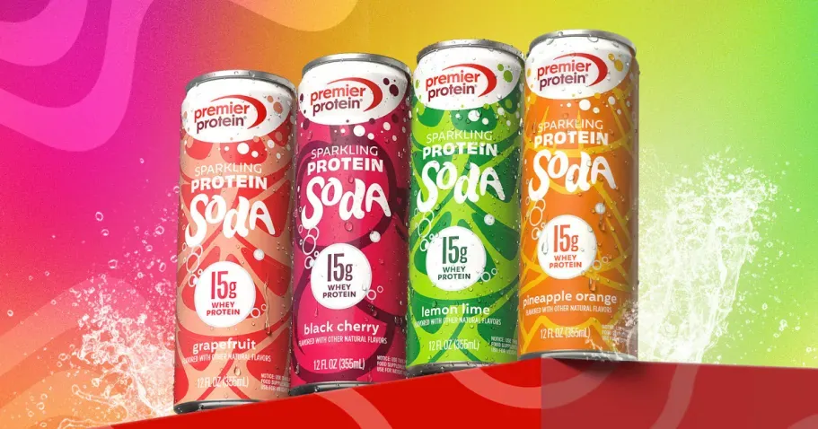 Premier Protein Sparkling Soda 4ct Pack
