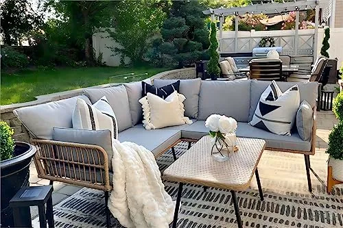 YITAHOME 4 Pieces Patio Furniture Set 5 Seater