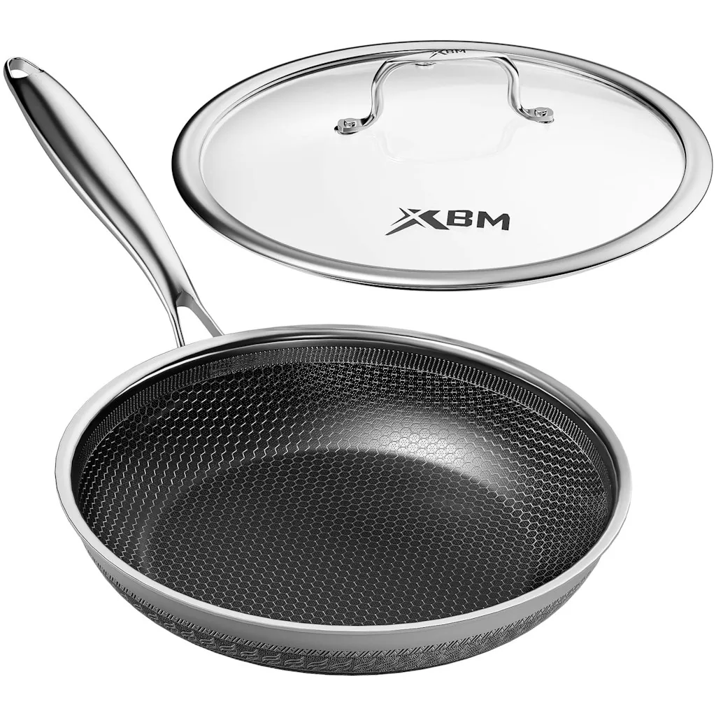 7" Nonstick Honeycomb Stainless Steel Frying Pan