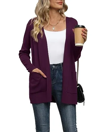 Women’s Lightweight Long Sleeve Open Front Cardigan