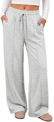 ATHMILE Women’s Wide Leg Fleece Sweatpants
