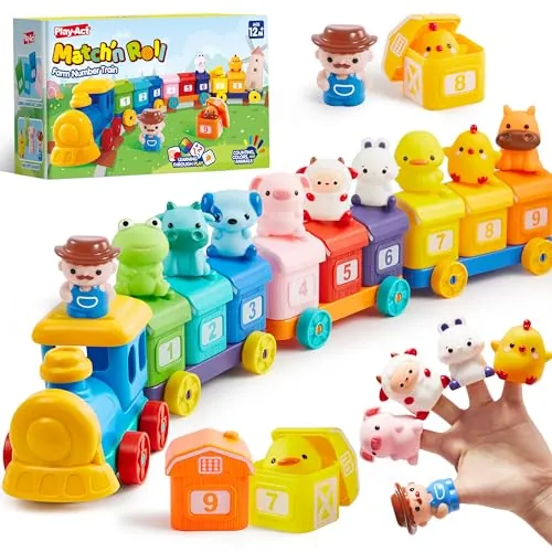 Play-Act Counting, Matching & Sorting Farm Train