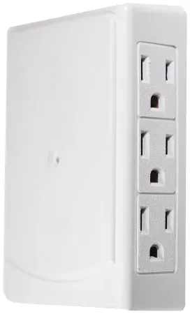 GoGreen Power 6 Outlet Side Mount Wall Tap Adapter
