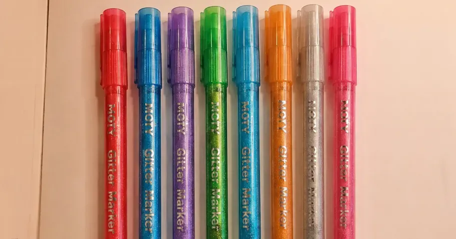 Glitter Marker Pens 8-Pack