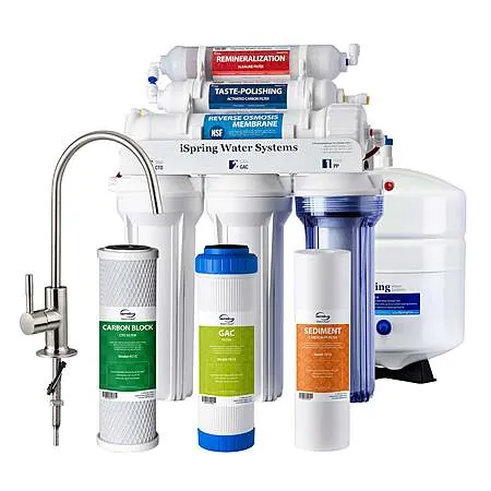 Costco Members: iSpring 6-Stage Alkaline Reverse Osmosis Water Filtration & Faucet