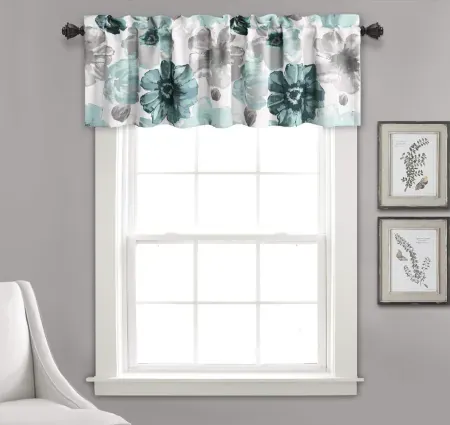 Lush Decor 52" x 18" Leah Floral Light Filtering Valance
