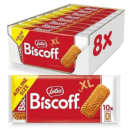 8-Pk 10-Ct Lotus Biscoff Caramelized Biscuit Airplane Cookies