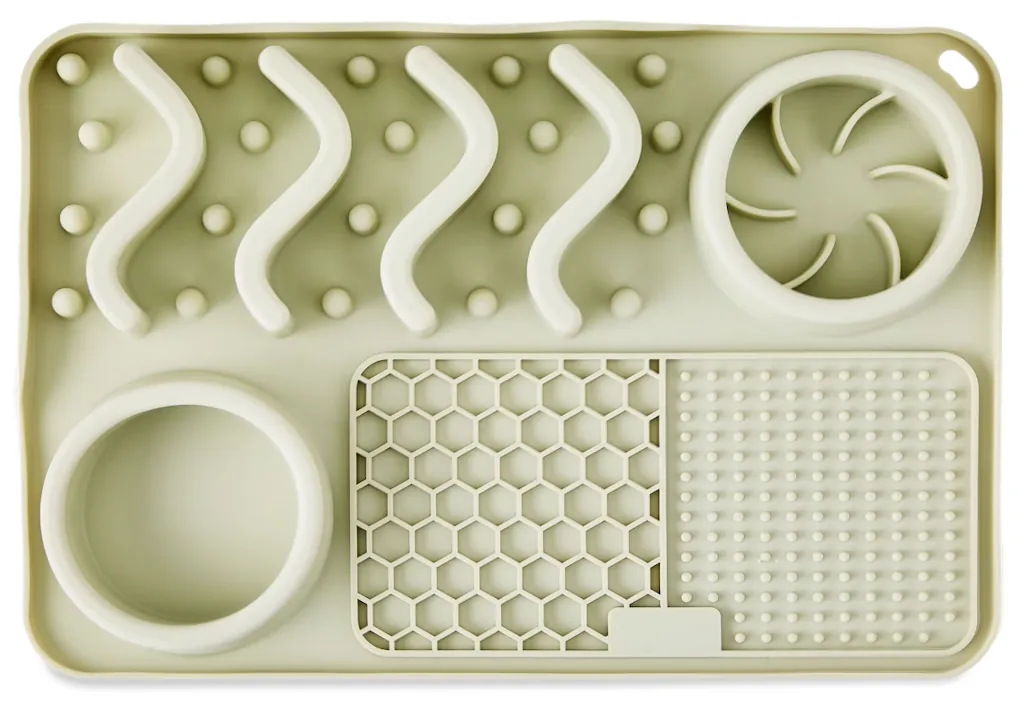 Vibrant Life Silicone Slow Feeder Compartment Pet Mat
