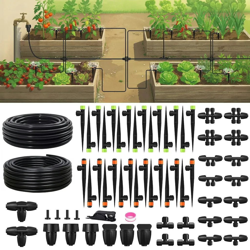 RainPoint Quick-Connect Drip Irrigation System Kit
