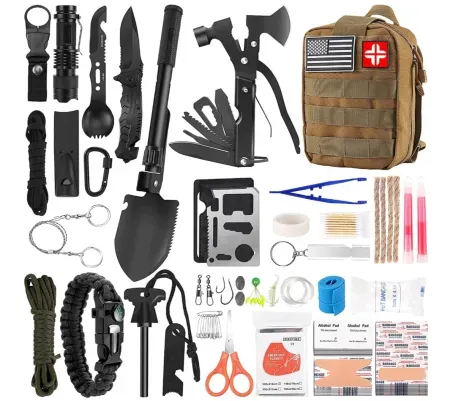 142-Piece LUXMOM Emergency Survival & Camping Kit
