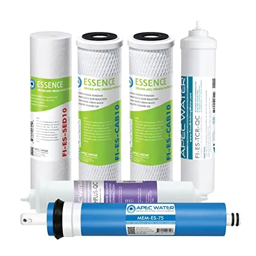 APEC Water FILTER-MAX-ESPH Replacement RO Filter Set, Alkaline, 75 GPD, 1-Year Set