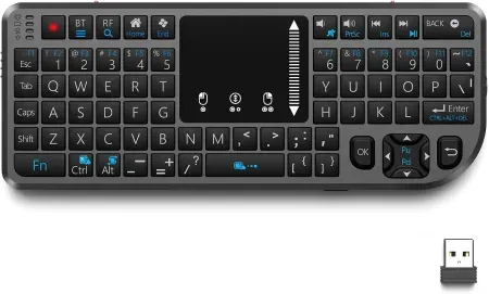 Miritz T808 Mini Bluetooth Wireless Keyboard w/ Centered Touchpad
