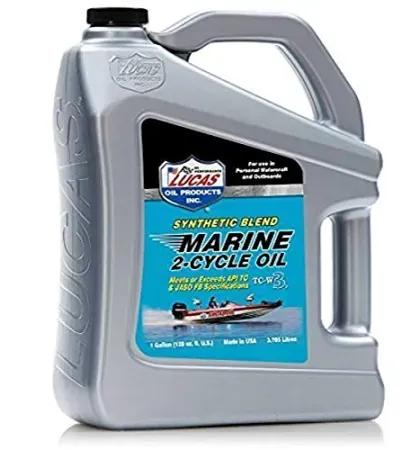 1-Gallon Lucas Oil Synthetic Blend TC-W3 2-Cycle Marine Oil