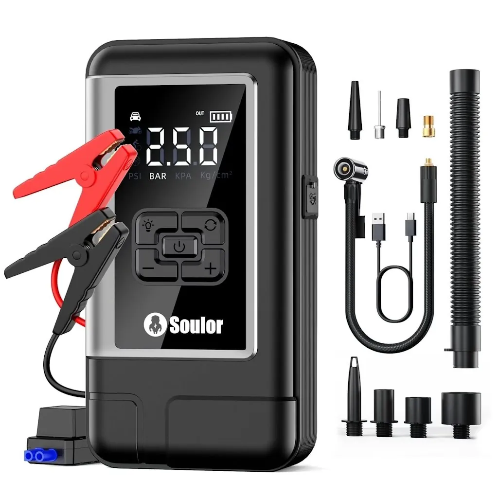 8000A Jump Starter w/ Air Compressor & Tire Inflator