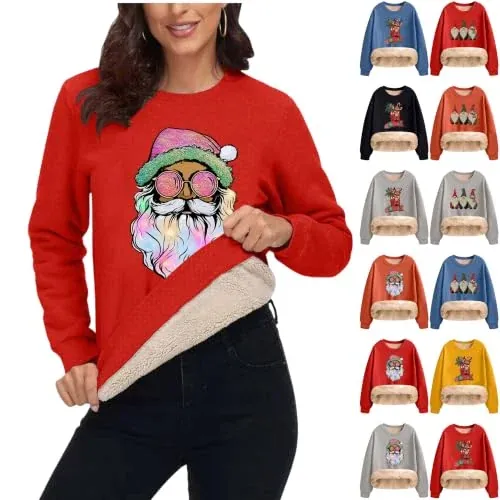 CHRISTMAS Fleece Lined Sweatshirt