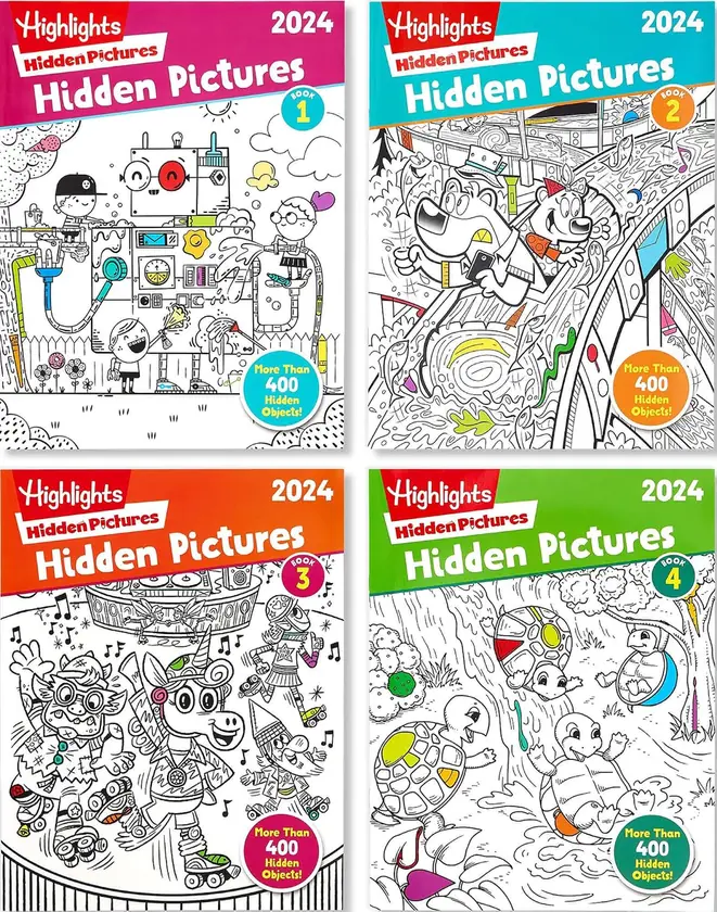 Highlights Hidden Pictures Books 4-Pack