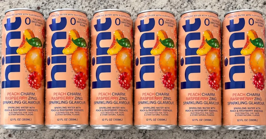 Hint Sparkling Water Peach Raspberry 12-Pack