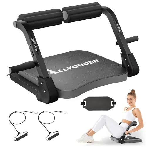Leyeve Adjustable Ab Trainer & Core Machine w/ 3 Resistance Levels