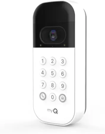 myQ Smart Garage Door Video Keypad with Wide-Angle Camera (Like New)