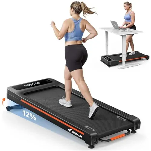 MERACH W50 NovaWalk TrekPad Treadmill with 12% Auto Incline