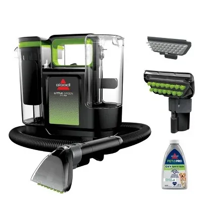 BISSELL Little Green Max Pet Portable Carpet and Upholstery Cleaner 3" Cleaning Path