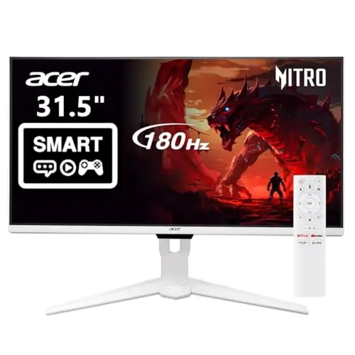 Acer Nitro 31.5" WQHD 180Hz Smart Gaming Monitor Google TV GA321QU Pwmipruxw