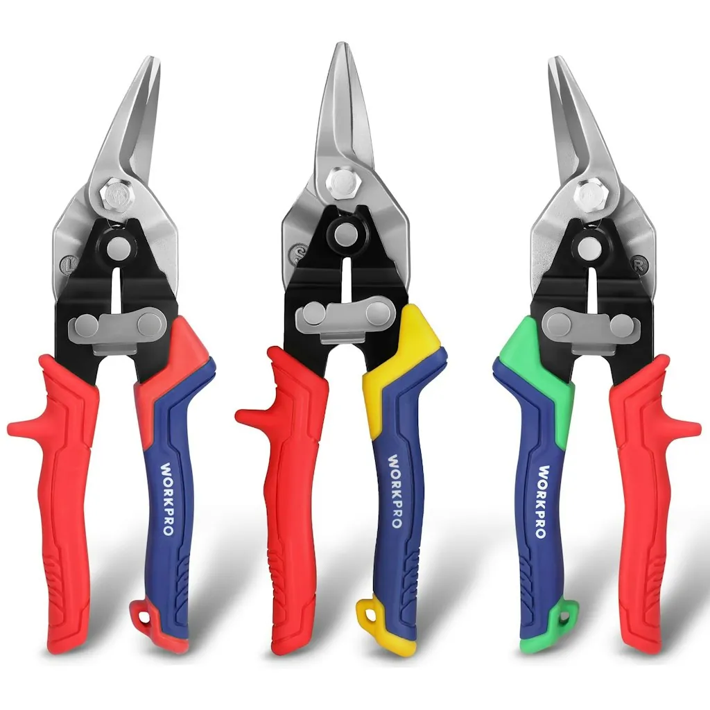 WorkPro 3-Piece Aviation Tin Snips Set