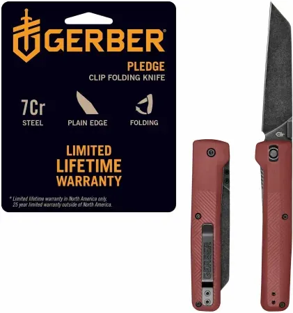 Gerber Gear Pledge EDC 3.7" Folding Blade Pocket Knife