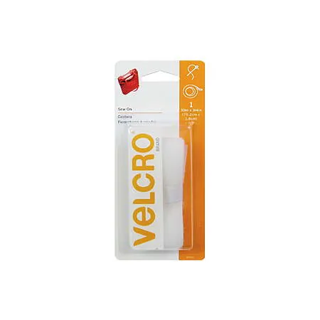 30" x 3/4" VELCRO Brand Sew On Fastener for Fabrics (White)