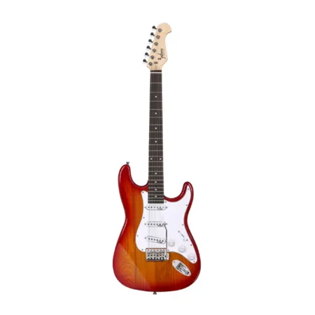 Indio by Monoprice Cali DLX Plus Solid Ash Electric Guitar w/ Gig Bag