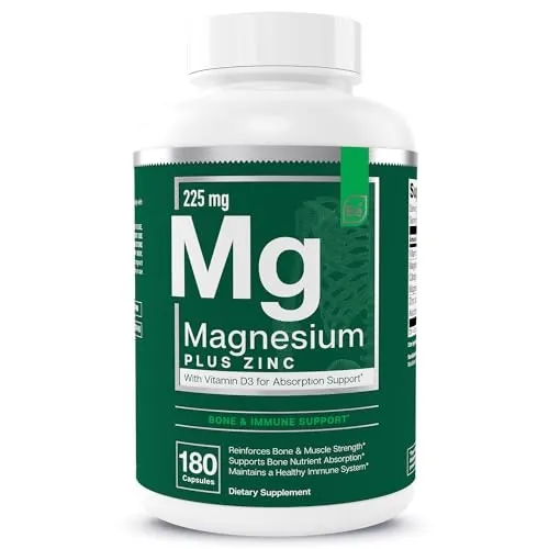 Essential Elements 225mg Magnesium, Zinc & Vitamin D3 180-Count