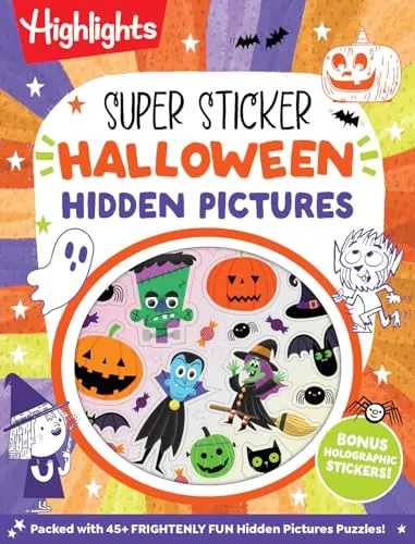 Highlights Super Sticker Halloween Hidden Pictures